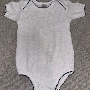 White/navy Paty One Piece